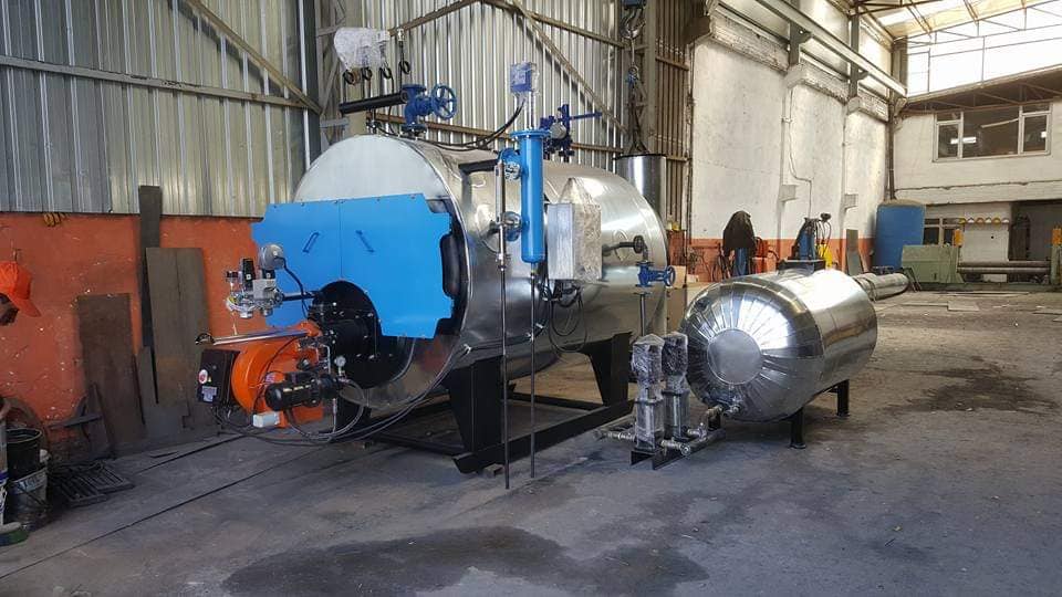 sıvı gaz yakıtlı paket buhar kazanı 